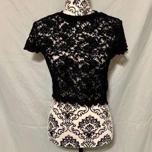 Black Lace Top